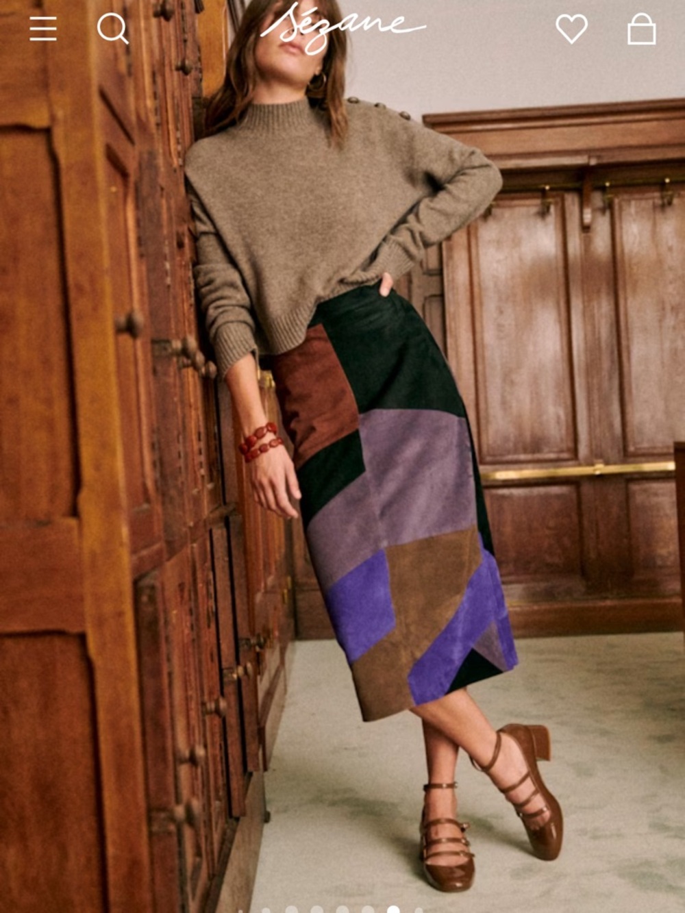 ELODIE MARY JANES in PATENT TAUPE Patent Mary Jane Heels with Ankle Strap - Picture 4 of 10